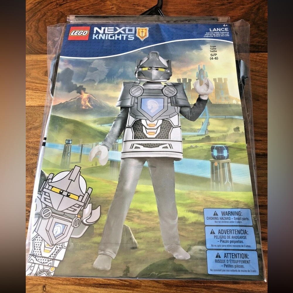 LEGO Nexo Knights Lance Child Costume Halloween (Size Small) NEW